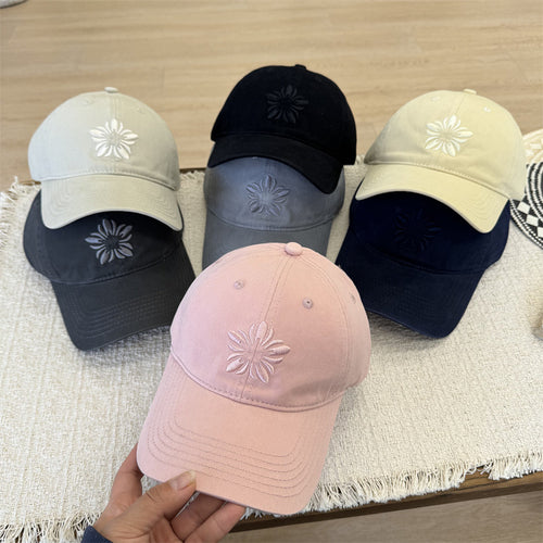 Damen Baseballkappe mit Blumenstickerei Skanto