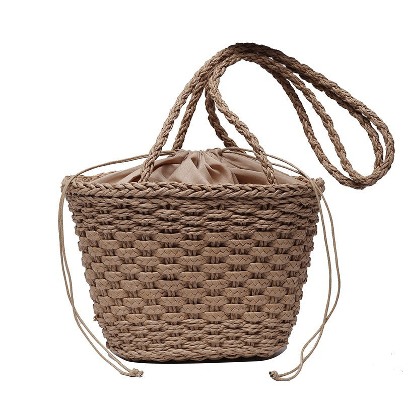 Handgeknüpfte Raffia-Einkaufstasche Skanto