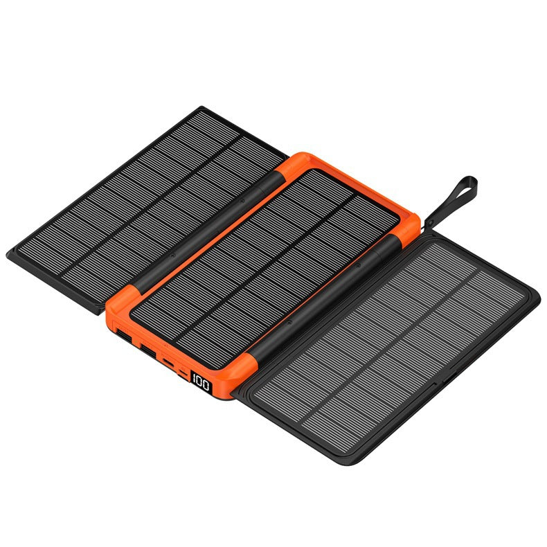 Tragbare Solar-Powerbank mit multifunktionaler Ladefunktion Skanto