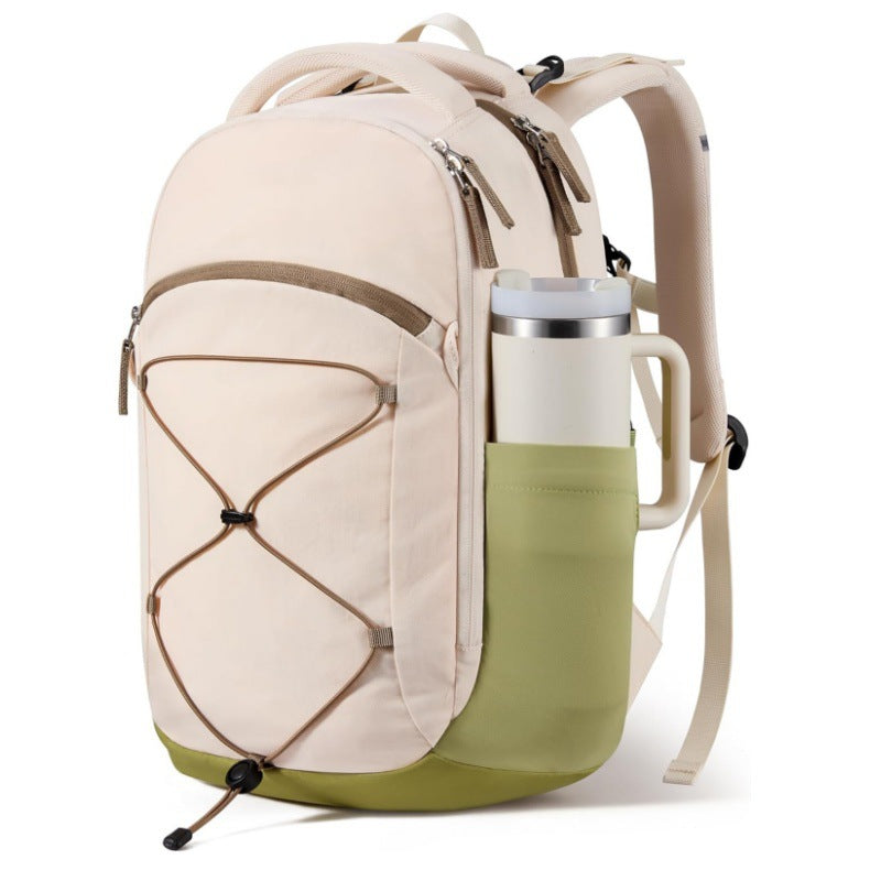 Multifunktionaler Rucksack mit Getränkehalter und elastischem Kordelzug Skanto