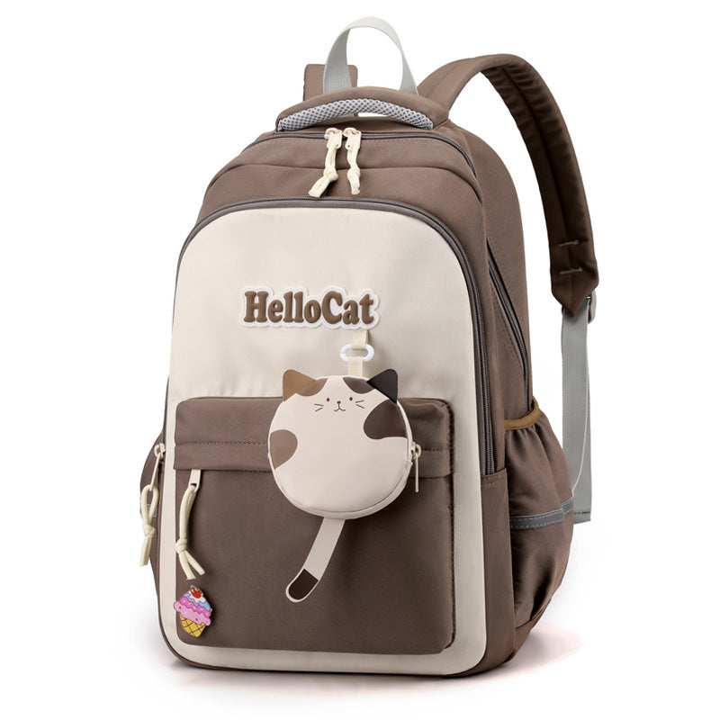 Niedlicher Schulrucksack mit Katzenmotiv