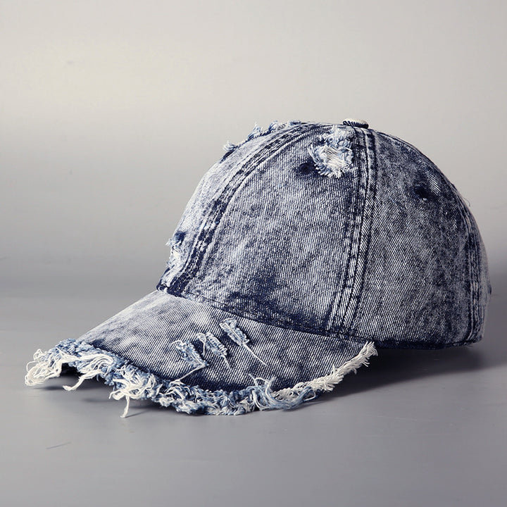 Herren Baseballkappe im Used-Look aus Vintage-Denim Skanto