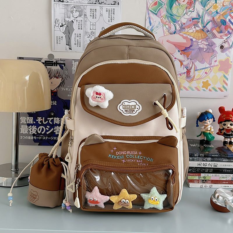 Niedlicher Schulrucksack mit Katzenohren