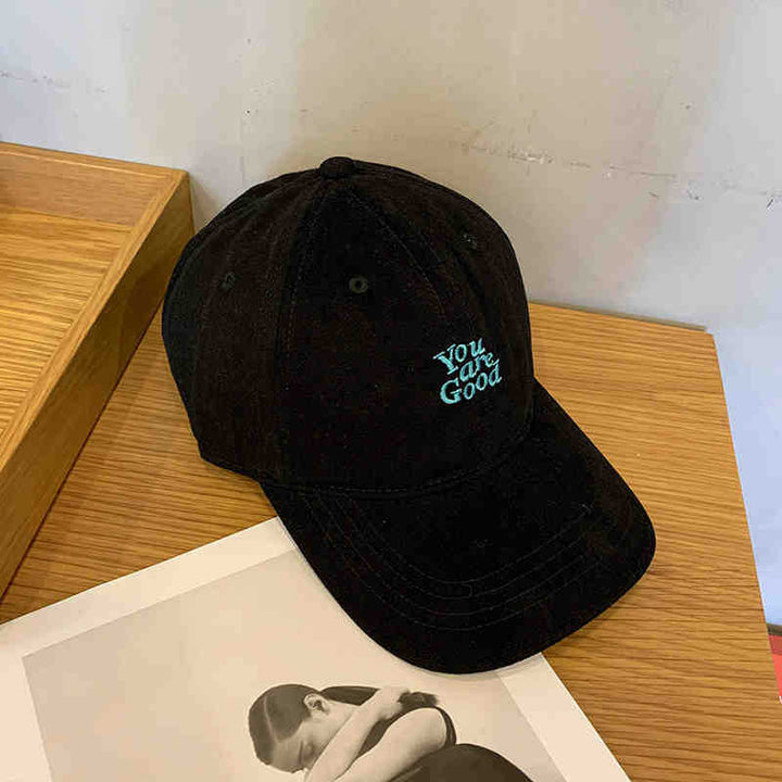 Herren Freizeit Baseballkappe mit Botschaft im Used-Look Skanto