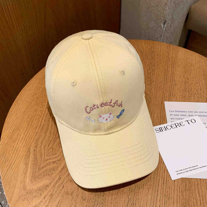 Damen Baseballkappe Skanto mit Katzenmotiv-Stickerei