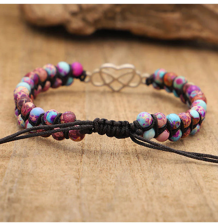 Skanto | Für Enkelkinder – Weil du immer in meinem Herzen bist – Perlenarmband