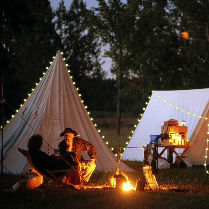 Lichterkette mit warmweißen LED-Leuchten Skanto