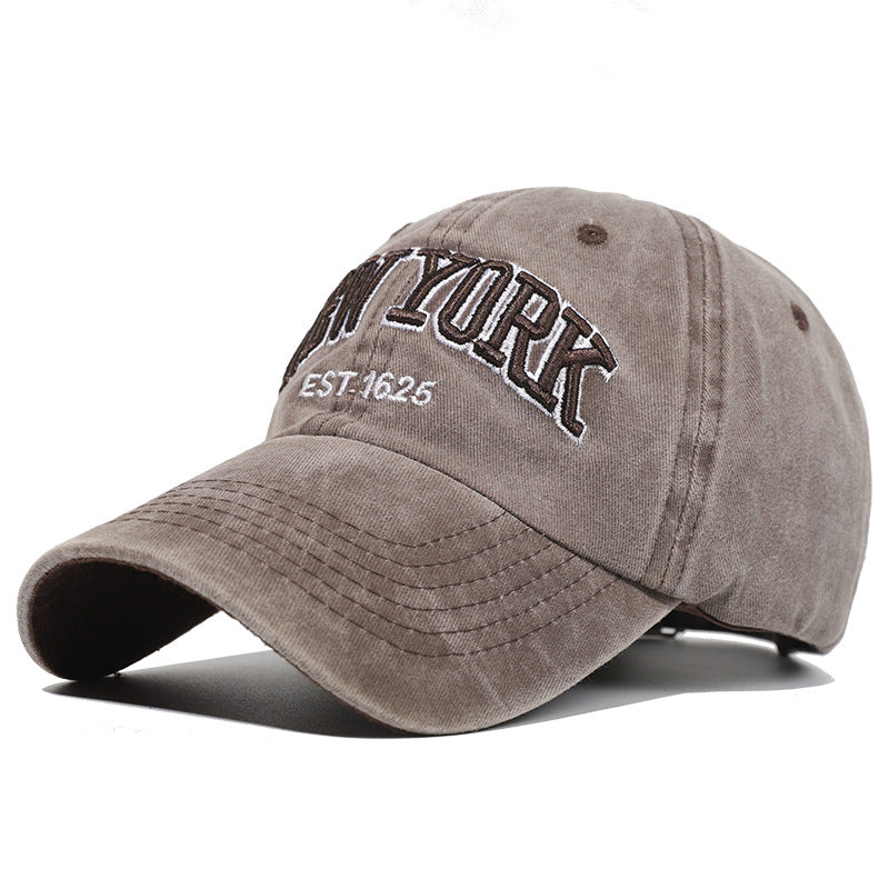 Herren Distressed Bestickte Dad Hat Skanto