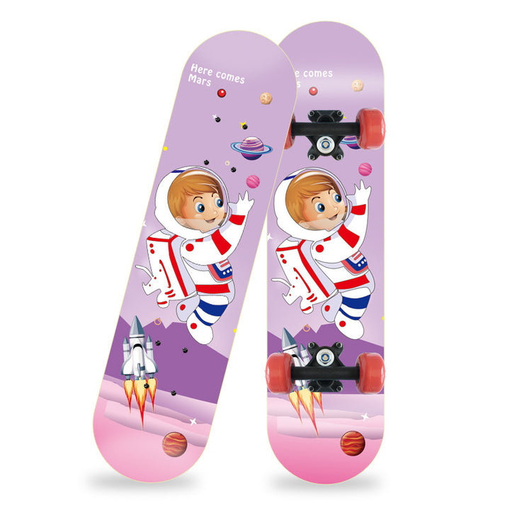 Cartoon-inspiriertes Mini-Skateboard Skanto