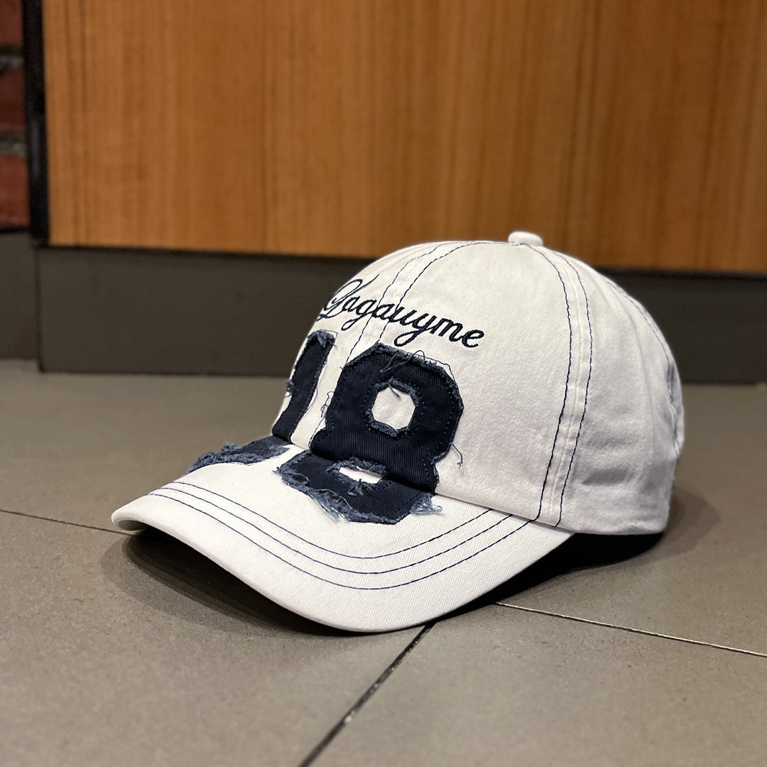 Herren Distressed Bestickte Baseballkappe Skanto
