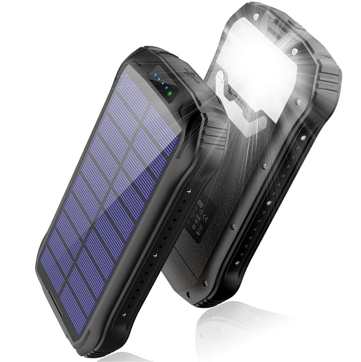 Solar Powerbank mit wasserdichtem Gehäuse und SOS-Funktion Skanto