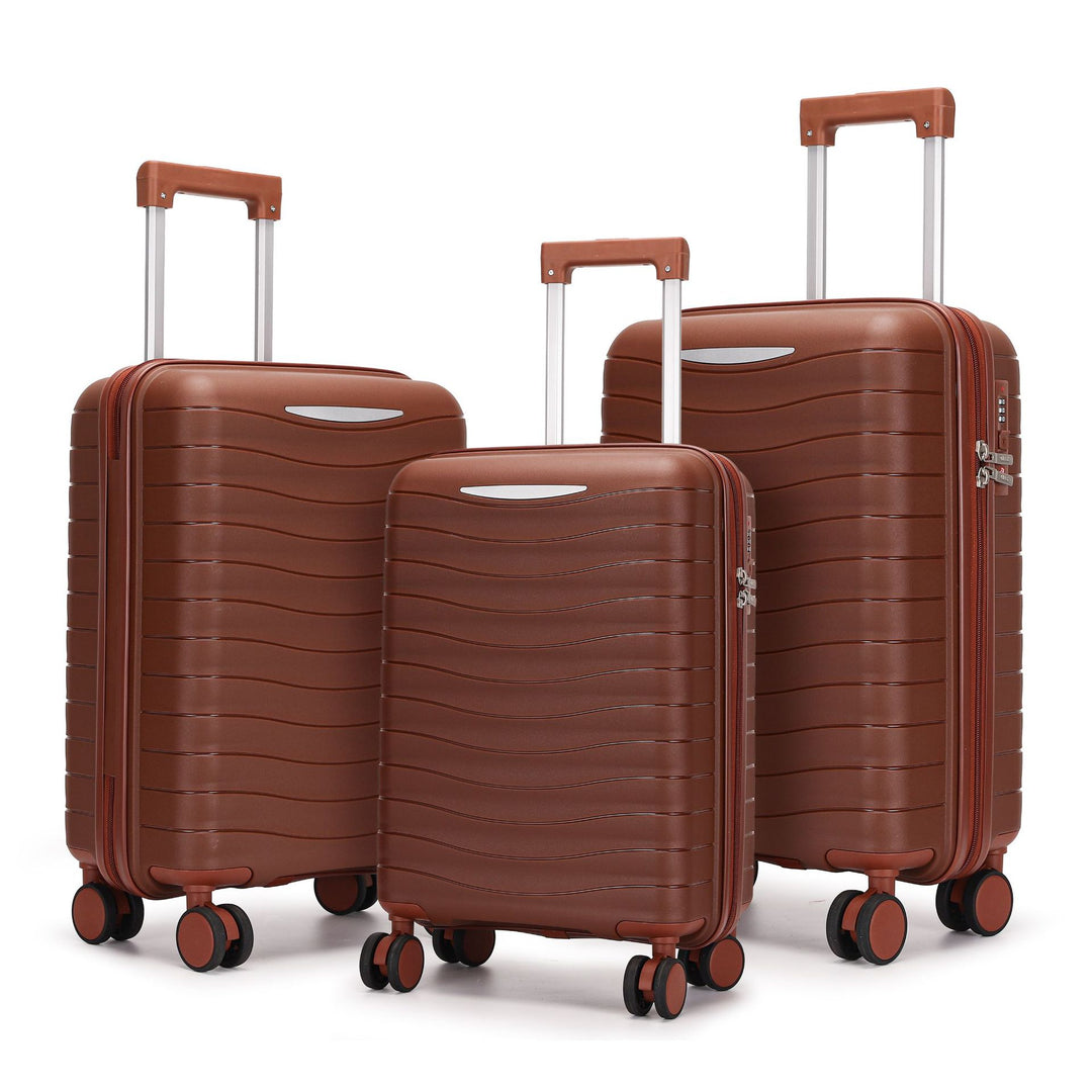Hartschalenkoffer-Set mit innovativer Taschenorganisation Skanto