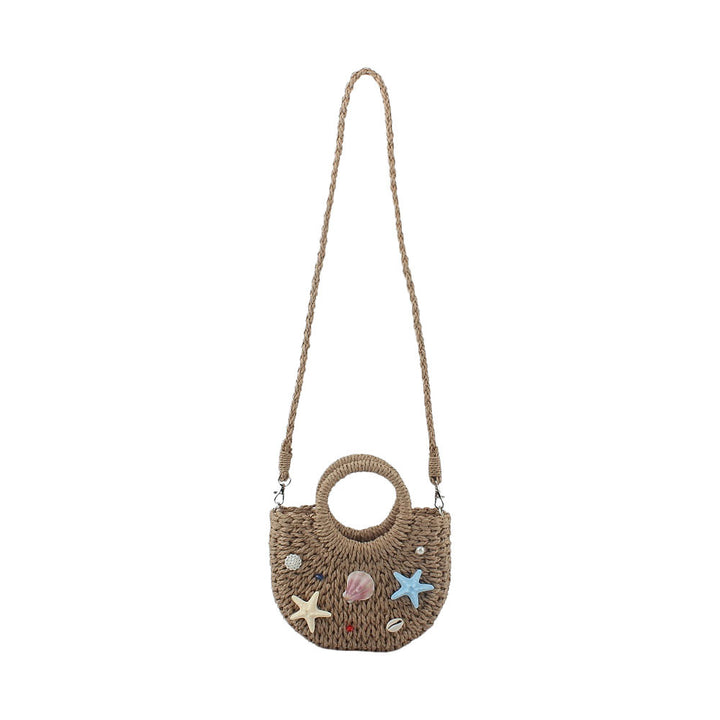 Handgemachte Strandtasche mit maritimem Dekor Skanto