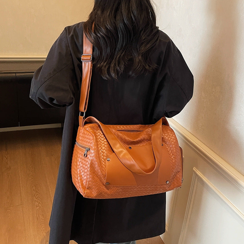 Elegante Sport-Reisetasche mit gewebtem Design und abnehmbarem Schultergurt Skanto
