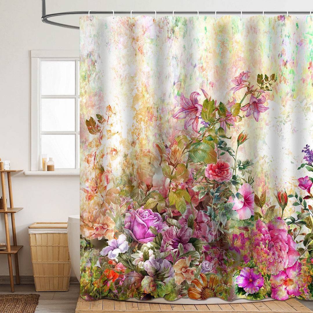 Duschvorhang Skanto mit Blumenmuster