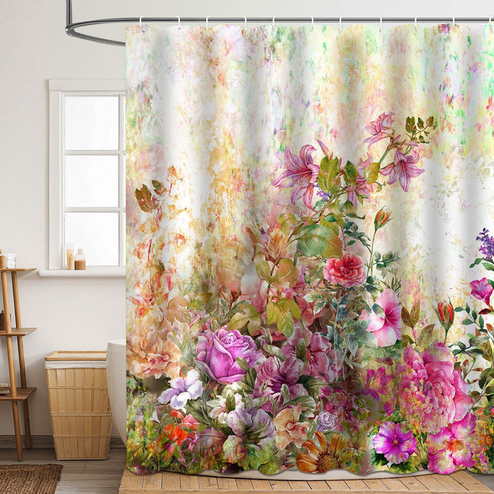 Duschvorhang Skanto mit Blumenmuster