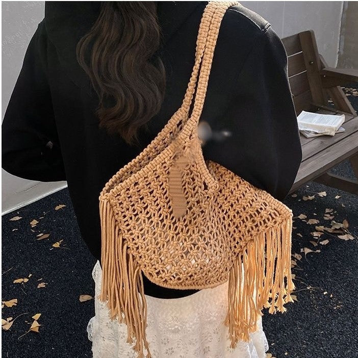 Trendige Makramee-Tasche Skanto