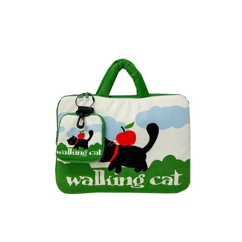 Laptoptasche mit kreativem Katzenmuster Skanto