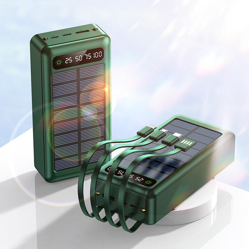 Solar-Powerbank mit Multifunktionsladung und integriertem LED-Display Skanto