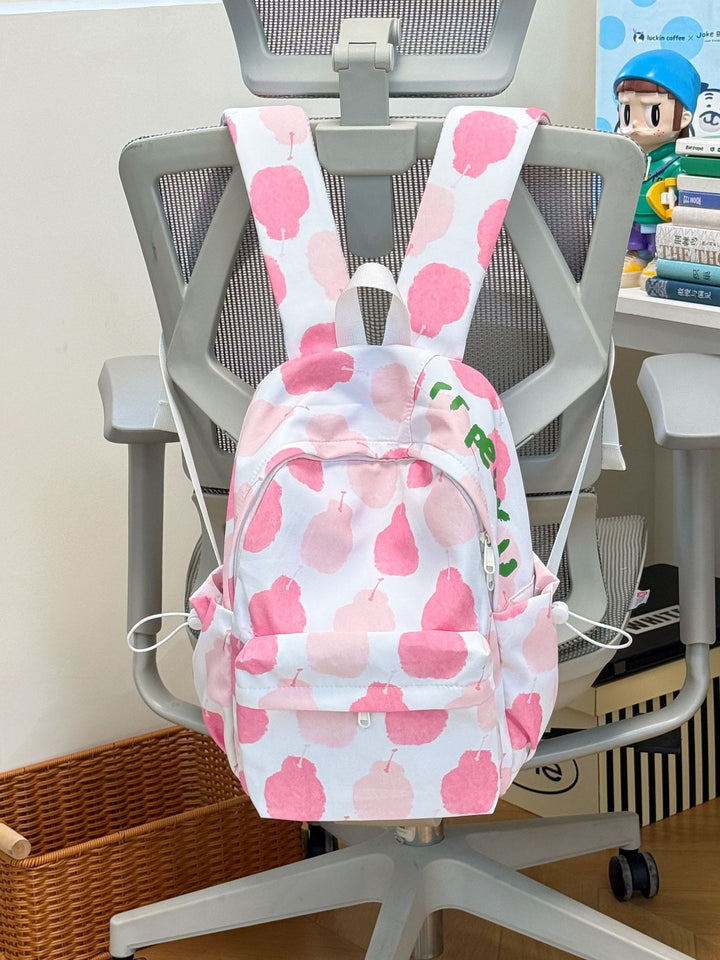 Niedlicher Schulrucksack mit Apfelmuster
