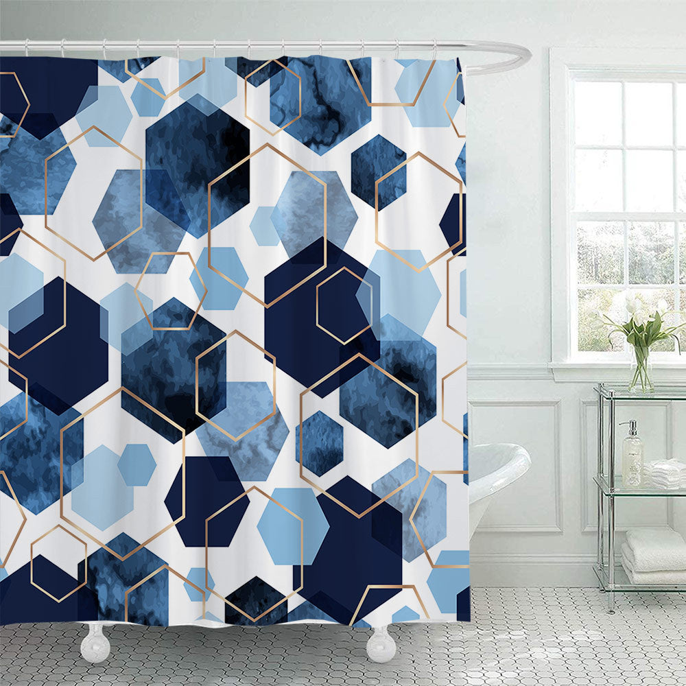 Duschvorhang mit geometrischem Muster Skanto