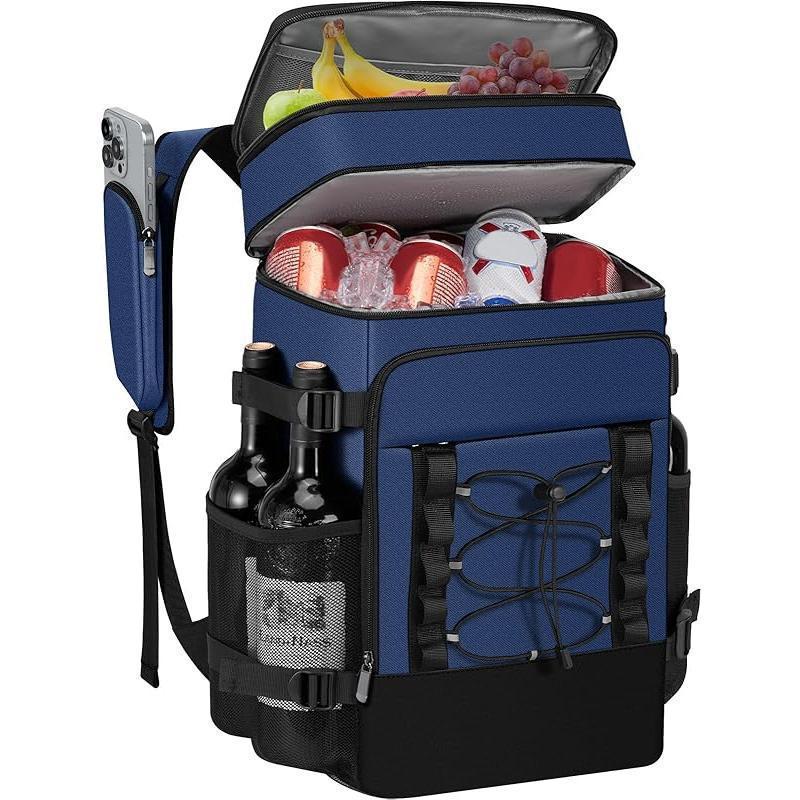 Unisex Isolierter Kühlrucksack mit Flaschenhalter, Organizerfächern und gepolstertem Tragekomfort Skanto
