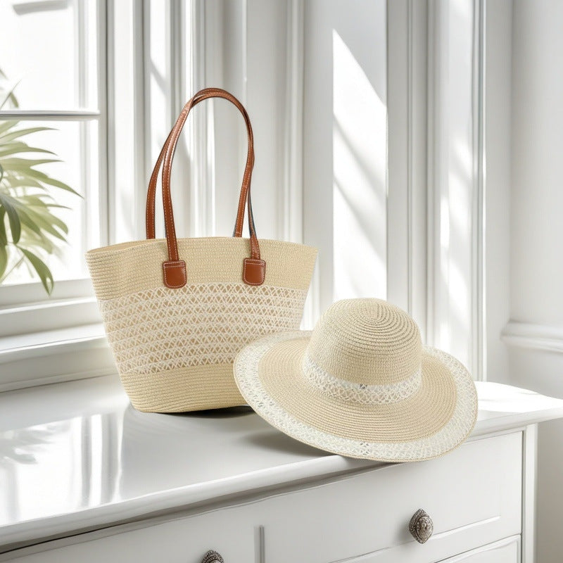 Strandtasche und Sonnenhut Skanto