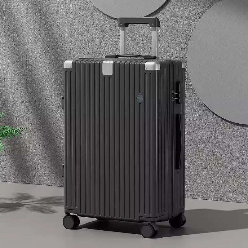 Damen stilvoller strukturierter Spinner-Koffer Skanto