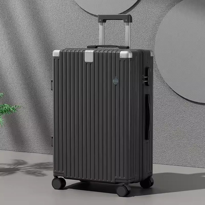 Damen stilvoller strukturierter Spinner-Koffer Skanto