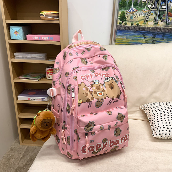 Skanto Schulrucksack für Kinder mit lustigem Tiermotiv