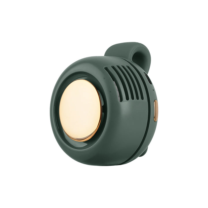 Kühlender Clip-Ventilator mit warmem LED-Licht und wiederaufladbarem Akku Skanto