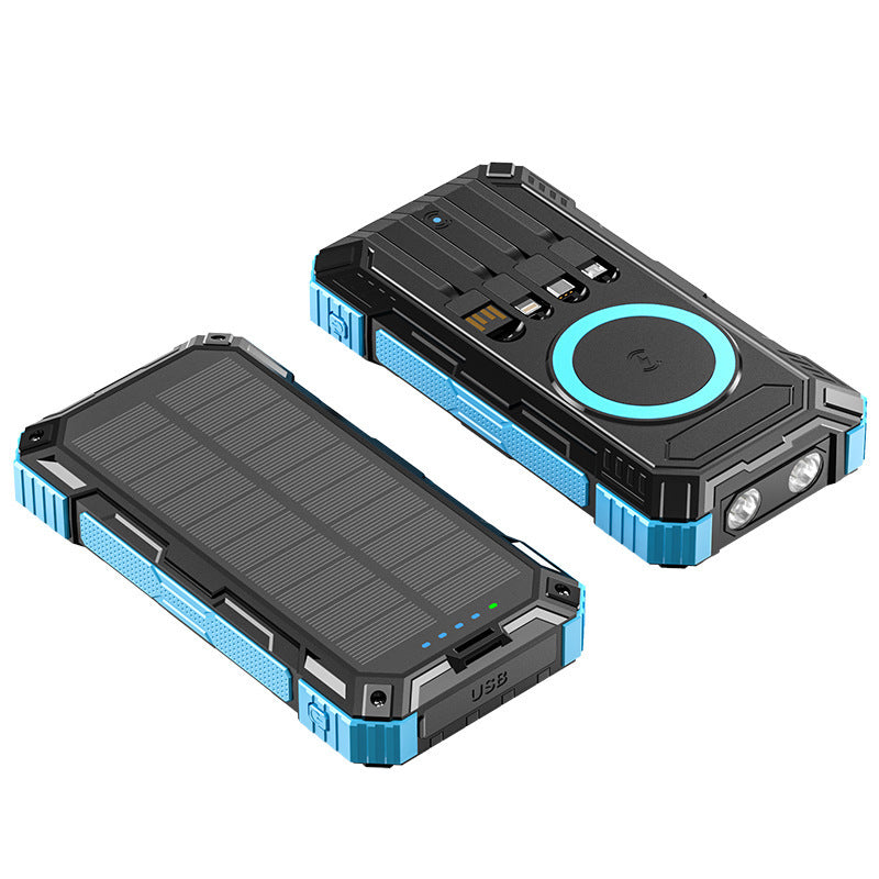 Solar Powerbank mit integriertem LED-Licht Skanto