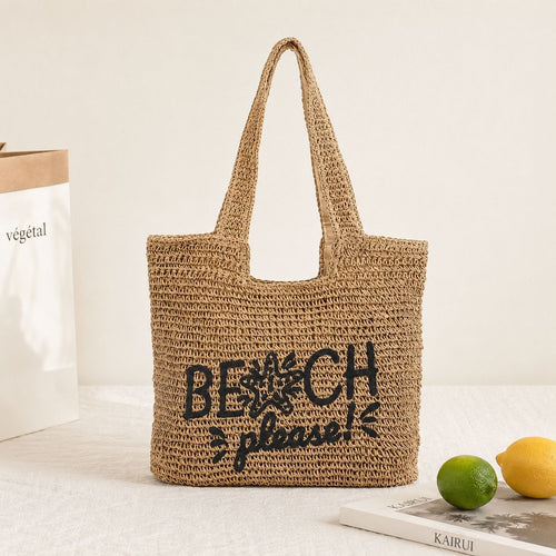 Lässige Tasche aus geflochtenem Naturmaterial Skanto