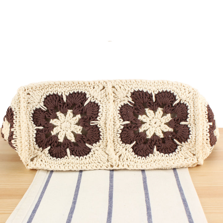 Handgeknüpfte Tragetasche mit Blumendesign Skanto