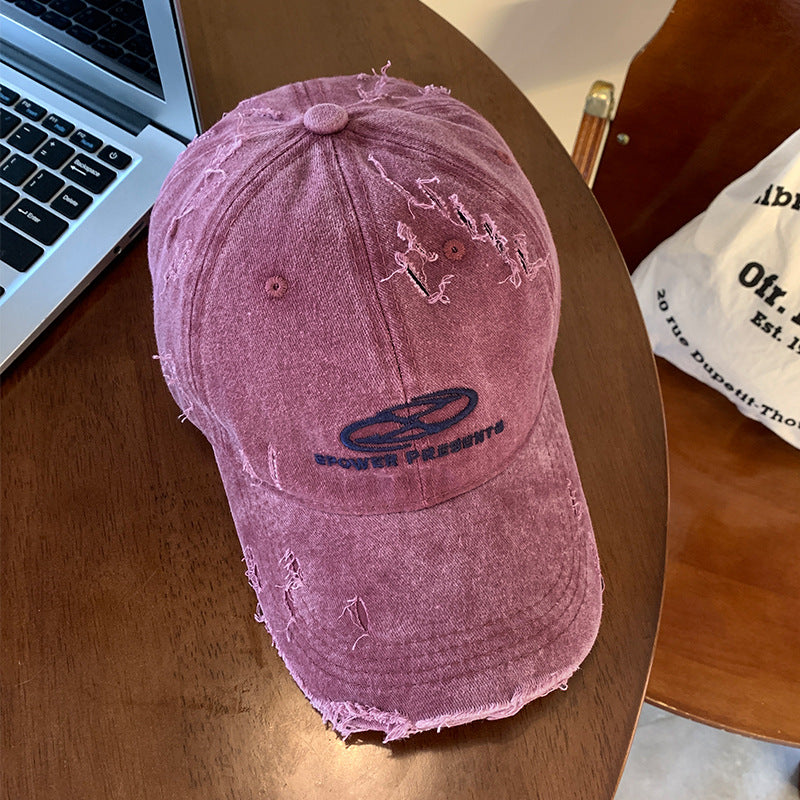 Herren Distressed Denim Baseballkappe Skanto 1784270624