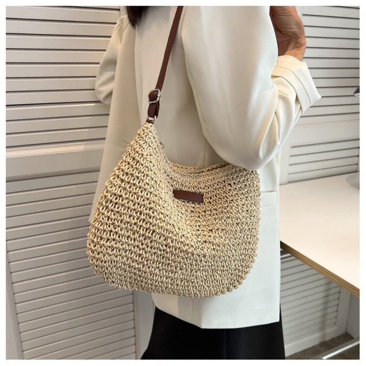 Praktische Tasche aus geflochtenem Naturmaterial Skanto