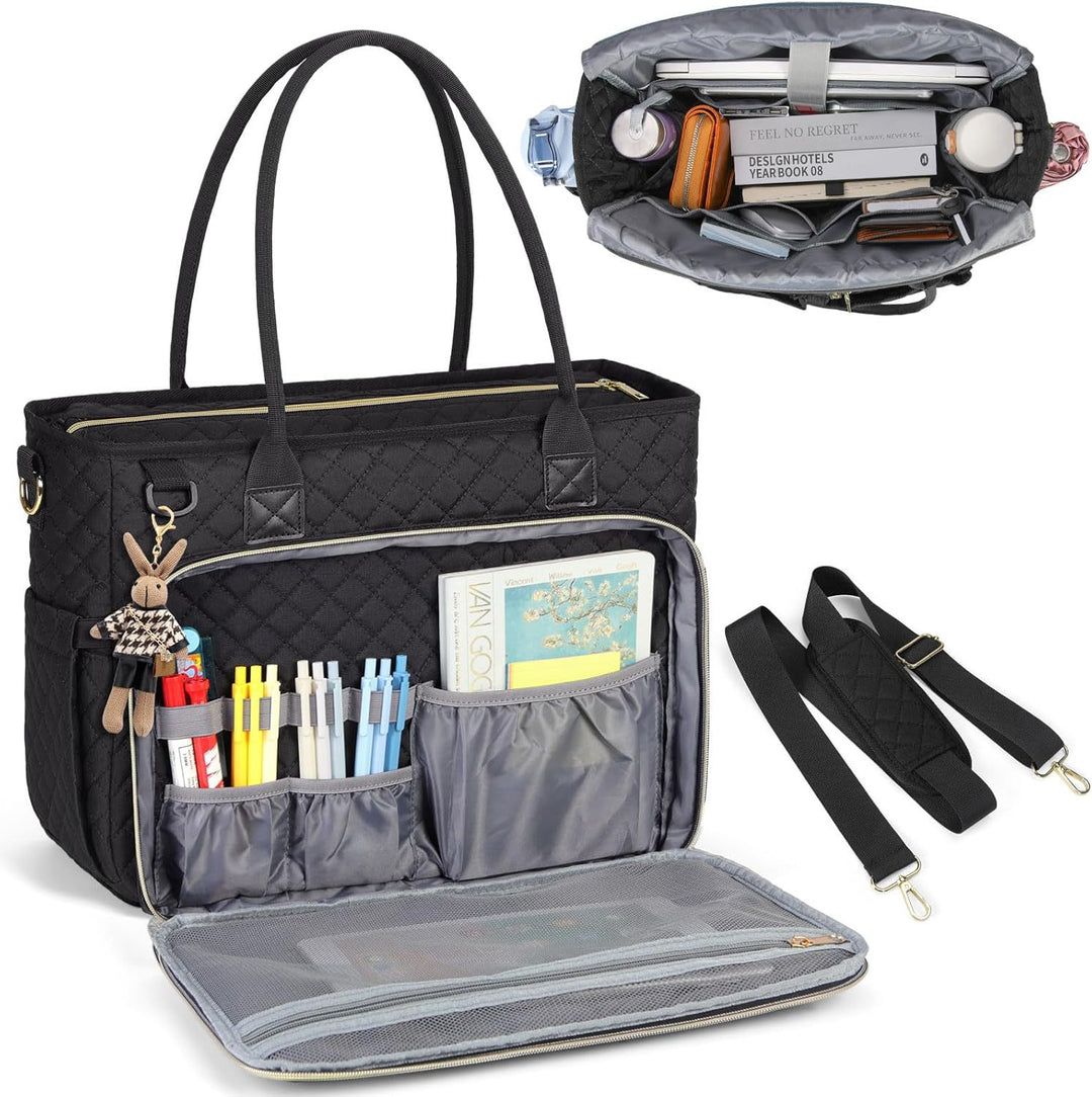 Gepolsterte Multifunktions-Handtasche mit Organizer Skanto