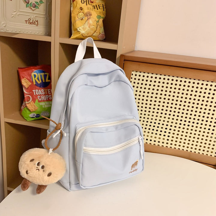 Klassischer Mini-Schulrucksack mit vielen Fächern