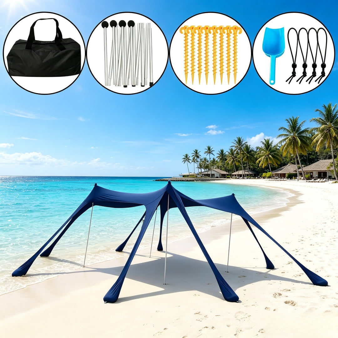 Tragbares Strand-Sonnenschutzdach Skanto