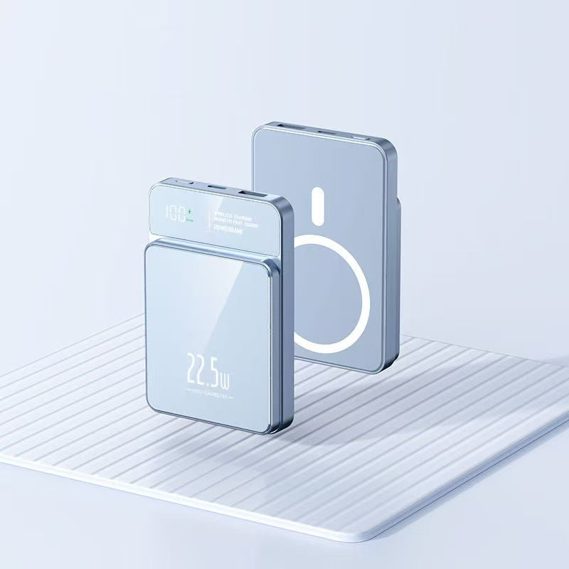 Tragbare Schnelllade-Powerbank mit LCD-Bildschirm Skanto