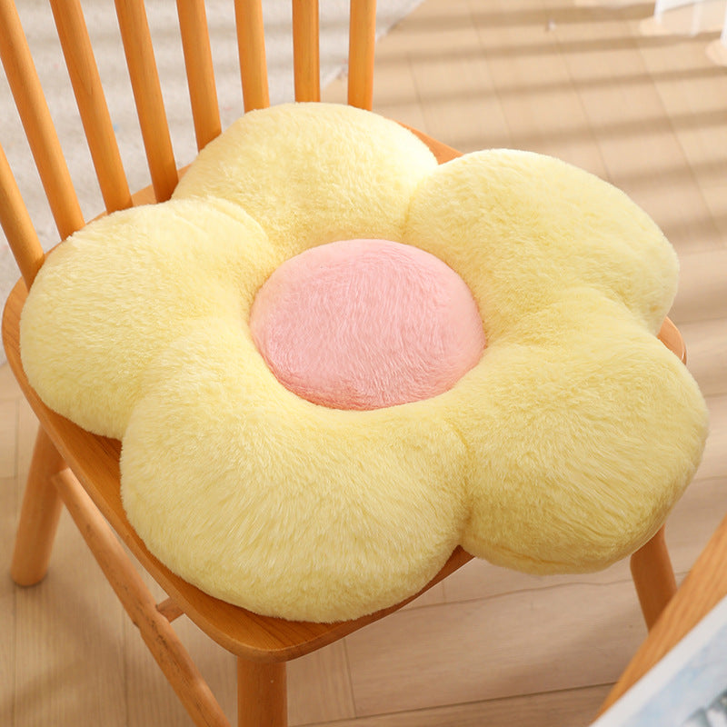 Plüsch-Sitzkissen in Blumenform Skanto