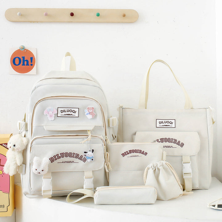 Vielseitiges All-in-One Schulrucksack- und Tragetaschen-Set Skanto