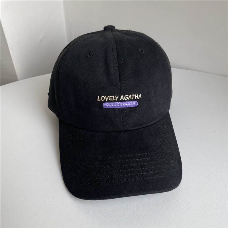 Damen Wildleder Baseballkappe mit Stickerei Skanto
