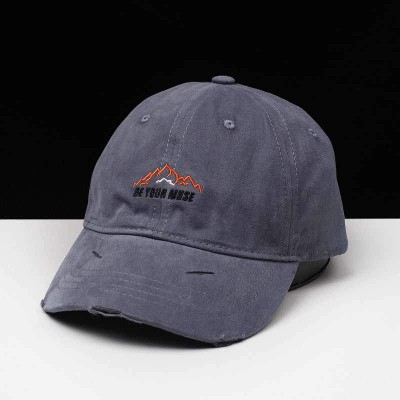 Damen Baseballkappe aus Baumwolle im Used-Look mit Stickerei Skanto