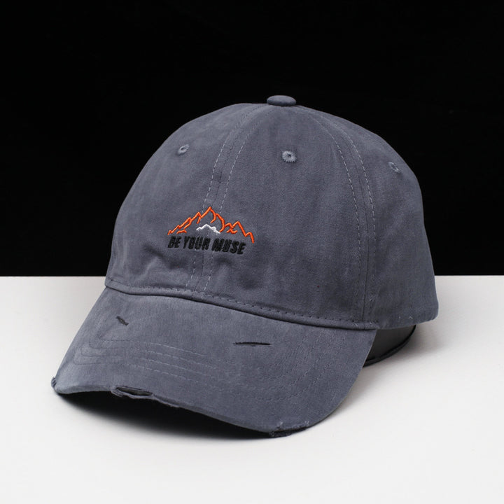 Damen Baseballkappe aus Baumwolle im Used-Look mit Stickerei Skanto
