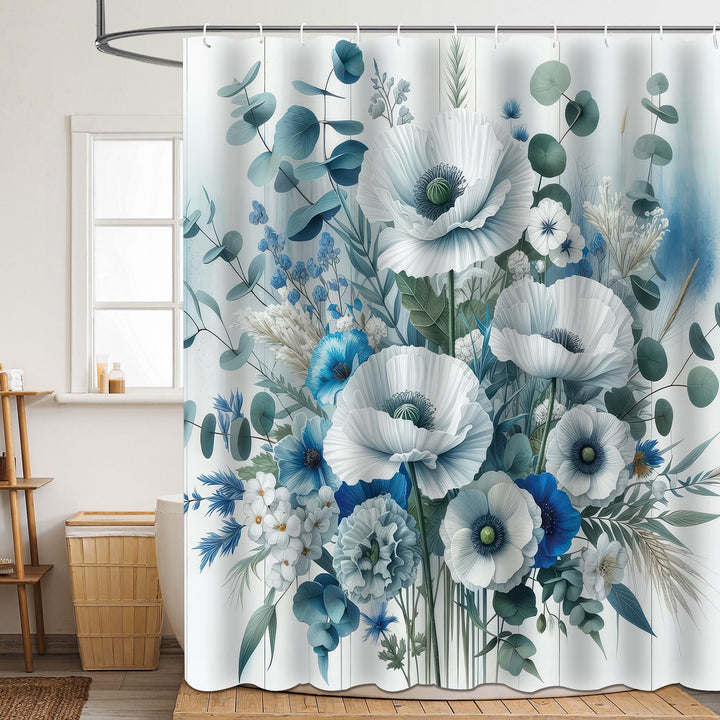 Duschvorhang Skanto mit Blumenmuster