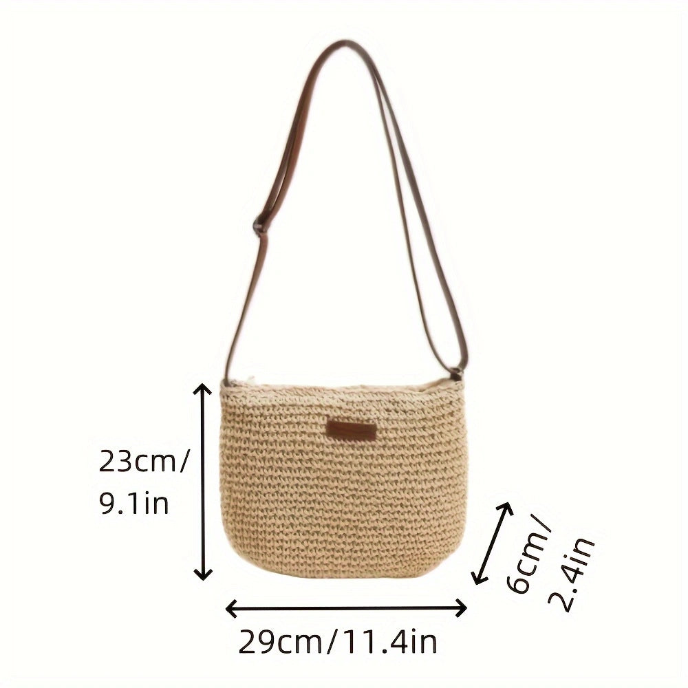 Handtasche aus hochwertigem Makramee mit gepolstertem Schultergurt Skanto