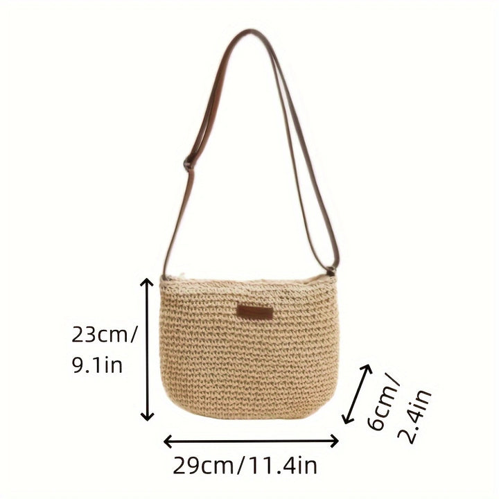 Handtasche aus hochwertigem Makramee mit gepolstertem Schultergurt Skanto