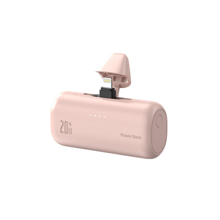 Powerbank mit integriertem Ladeanschluss und LED-Statusanzeige Skanto
