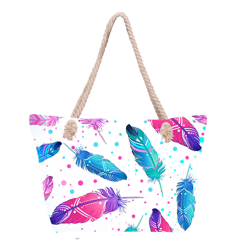 Strandtasche mit stilvollem Blumendesign Skanto